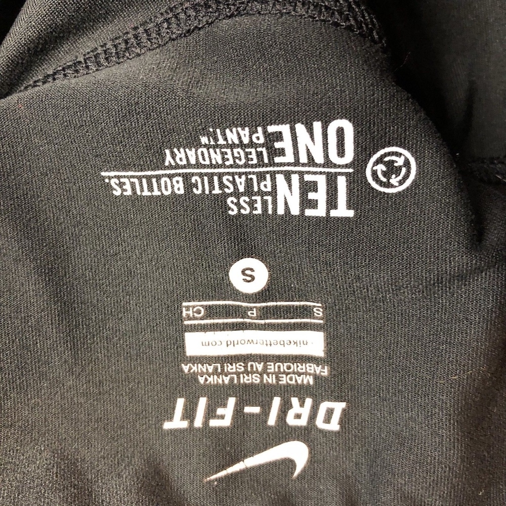 Nike Black Workout Yoga Capri Pants Sz Small ** - Picture 4 of 5